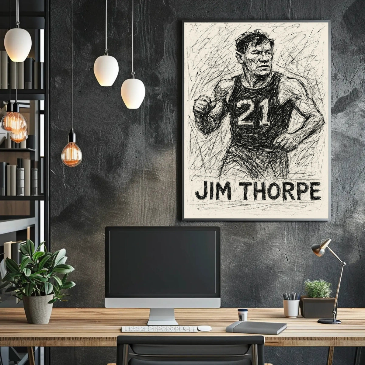 Jim Thorpe Athletic Legend Poster