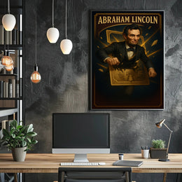 Iconic Leadership and Legacy in Historical or Presidential Poster