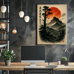 Majestic Mountain Basin Poster