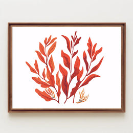 Autumn Leaves Minimalist Art Poster for Home Decor