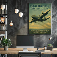 C-130 Hercules Airlift Legend Poster PosterGoat