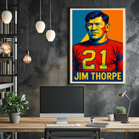 Jim Thorpe Legendary Athlete Poster