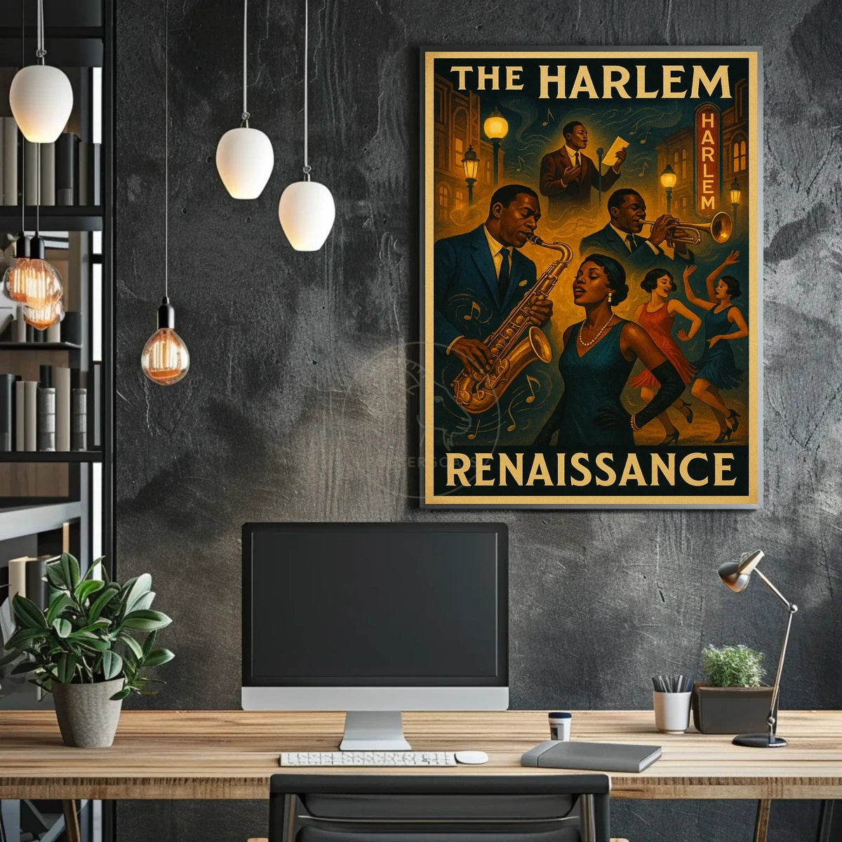 Harlem Renaissance Music and Culture Poster - Cultural or Heritage Poster