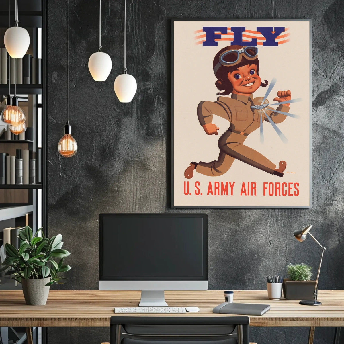 Vintage WWII U.S. Army Air Forces Recruitment Poster