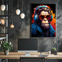 Funky Monkey Vibes Poster