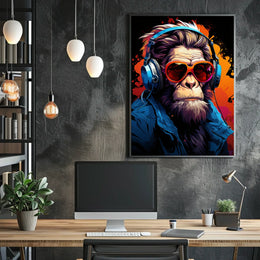 Funky Monkey Vibes Poster