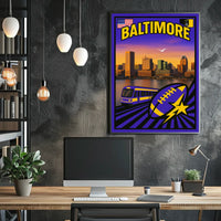Baltimore Cityscape Poster