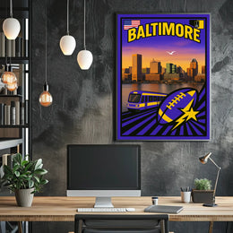 Baltimore Cityscape Poster