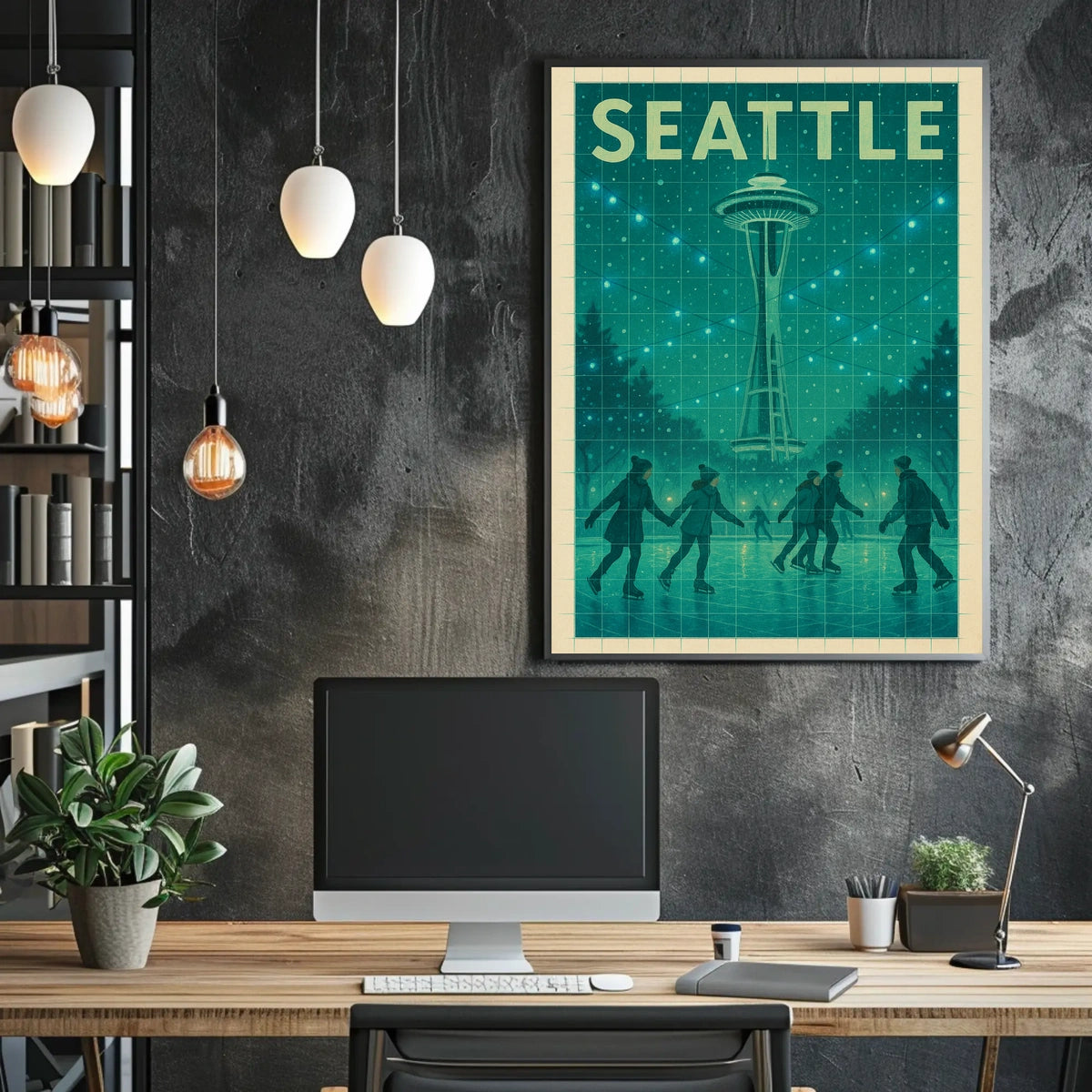 Seattle Winter Wonderland Poster