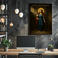 St. Philomena Devotional Art Print - Cultural Poster
