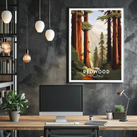 Redwood National Park Scenic Poster Wall Art