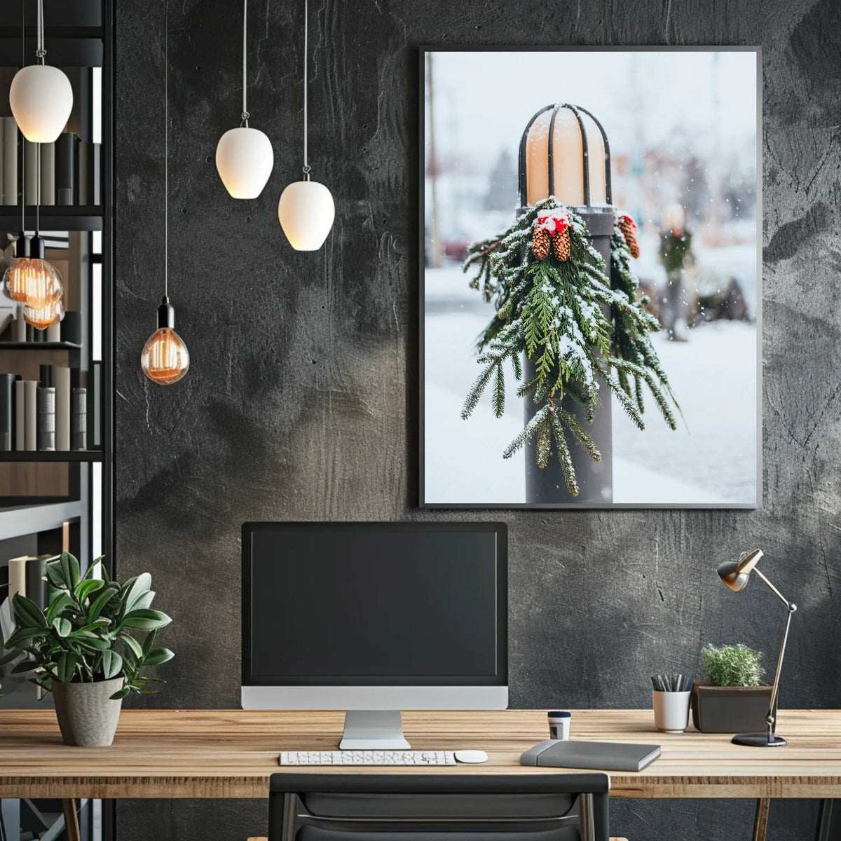 Winter Holiday Decor Poster