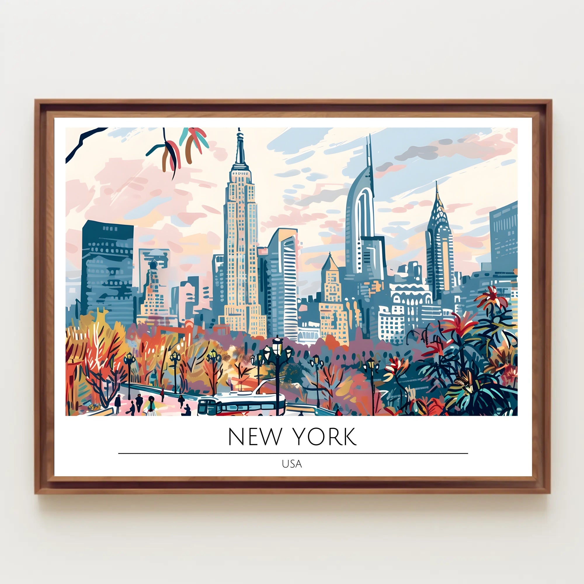 New York Cityscape Poster