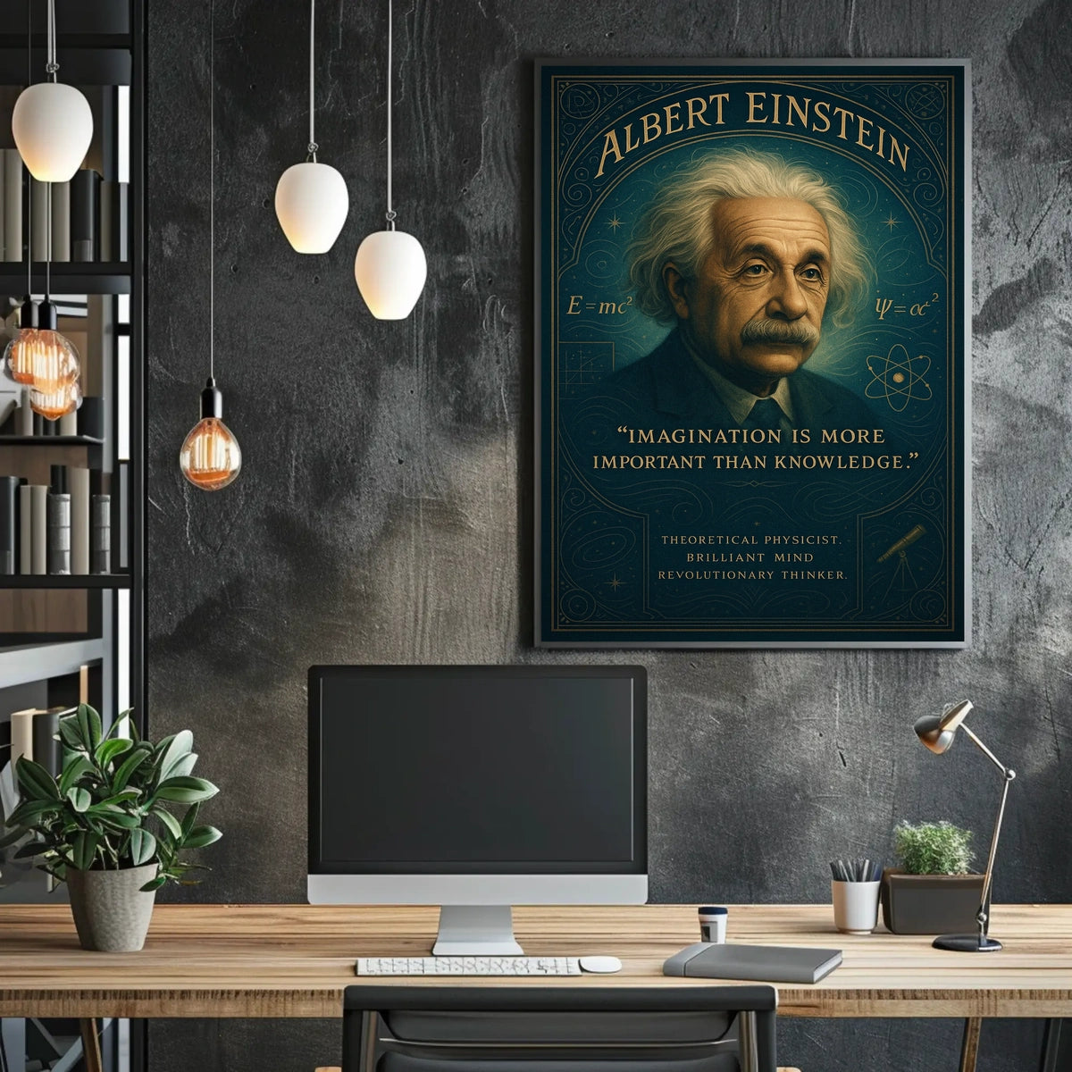 Theoretical Physicist Vintage Poster: Inspire Intellectual Pursuit