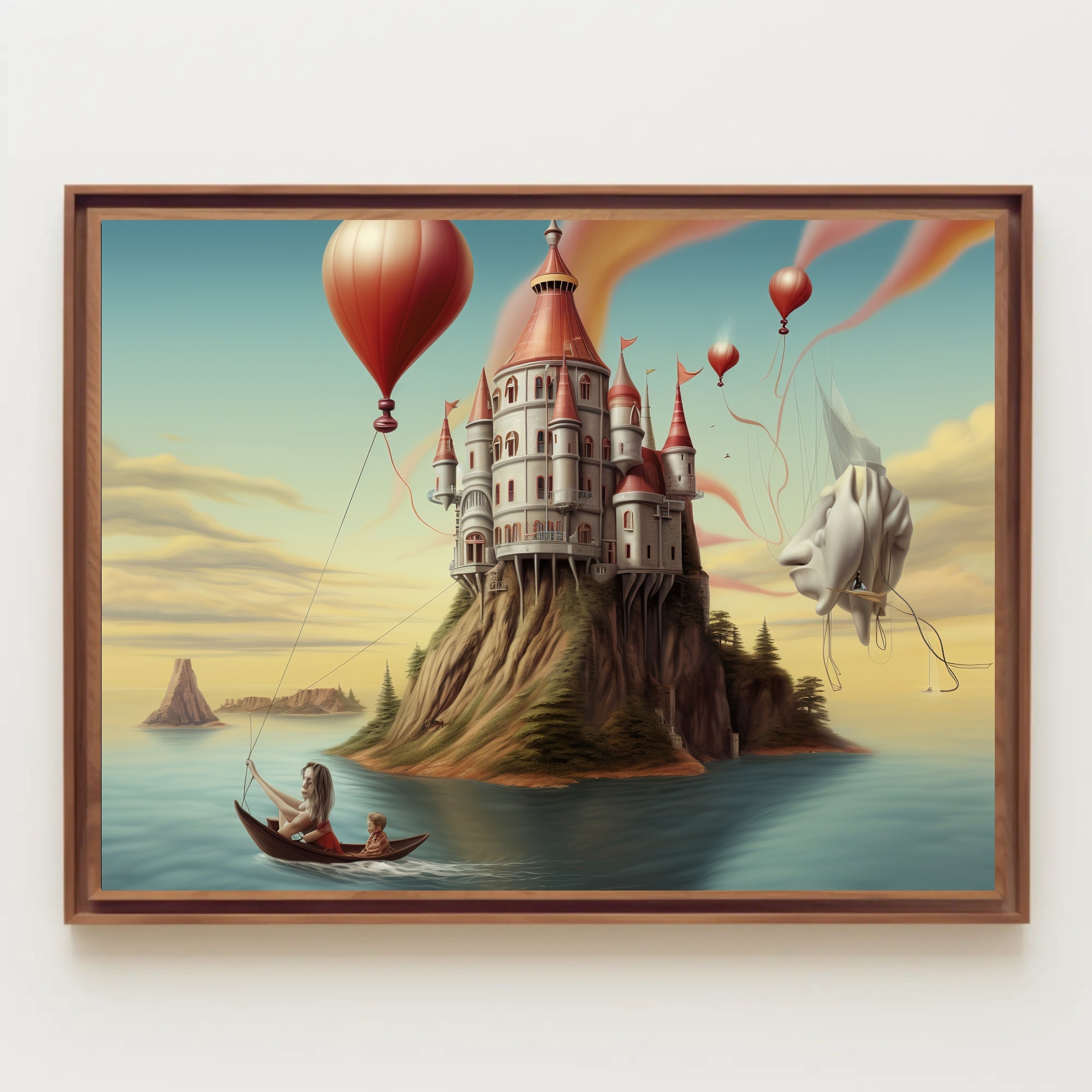 Majestic Fairy-Tale Castle Fantasy or Mythology Poster