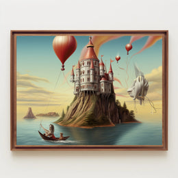 Majestic Fairy-Tale Castle Fantasy or Mythology Poster
