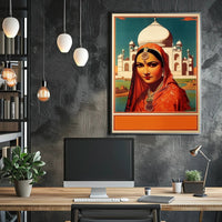 Elegance at the Taj Mahal Poster