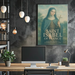 Saint Isabel of France Poster