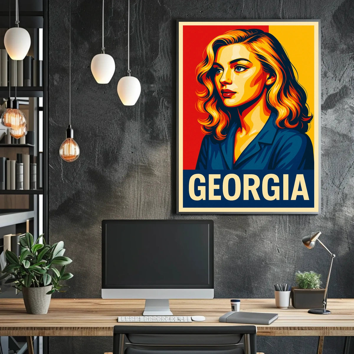 Georgia Vibrant Portrait Poster