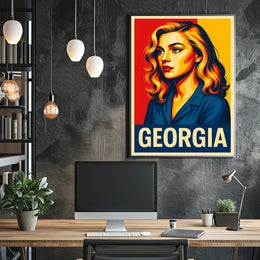 Georgia Vibrant Portrait Poster