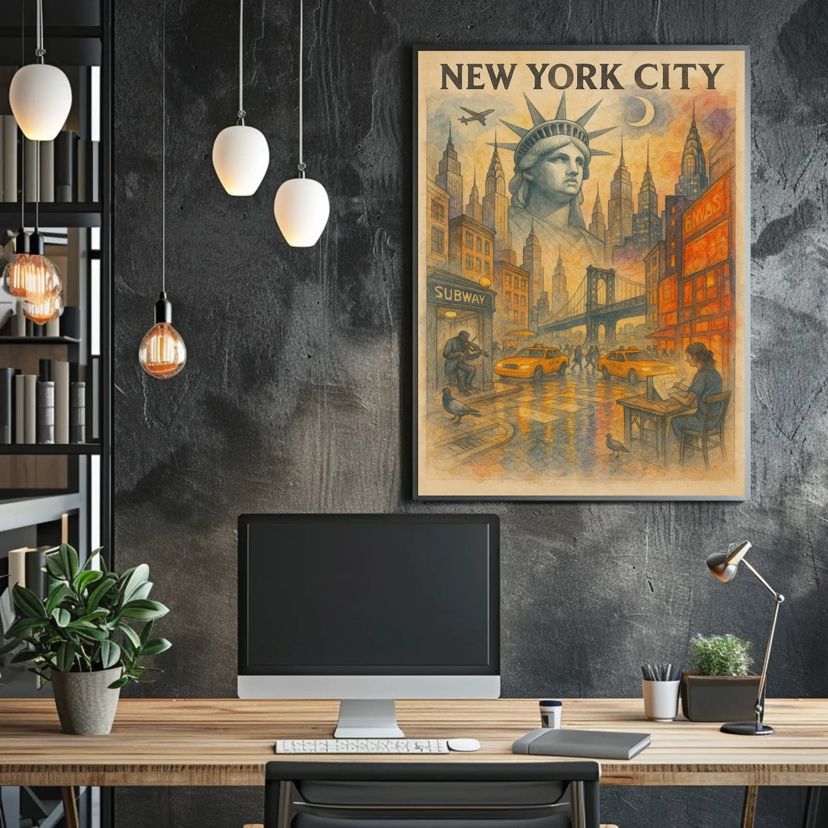 New York City A Vibrant Metropolis Poster