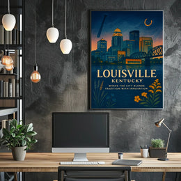 Louisville, Kentucky Tradition Meets Innovation Poster