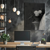 Classical Elegance with Decorative Column Artistic Poster PosterGoat