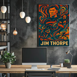 Jim Thorpe Legendary Athlete Poster