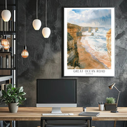 Great Ocean Road Scenic Travel Poster PosterGoat