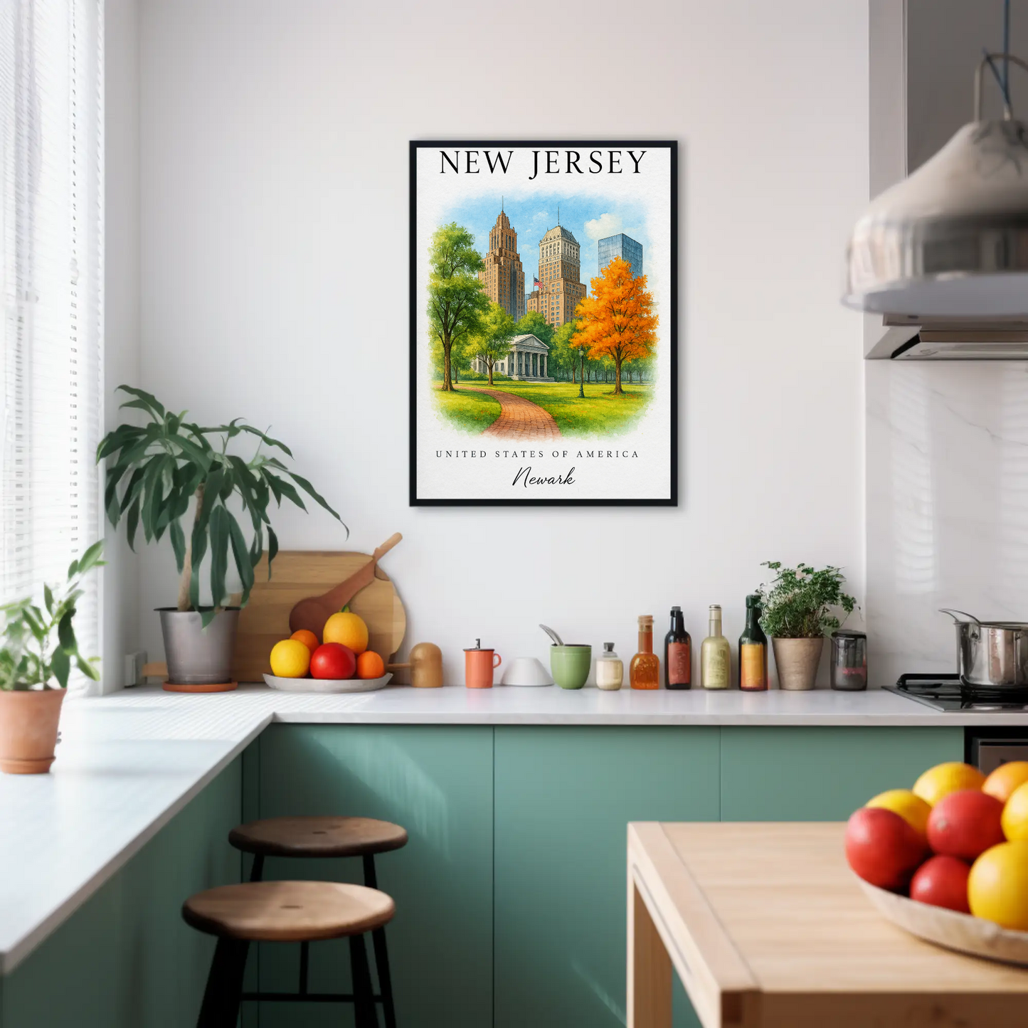 New Jersey, Newark Signature Series Vintage Travel Poster