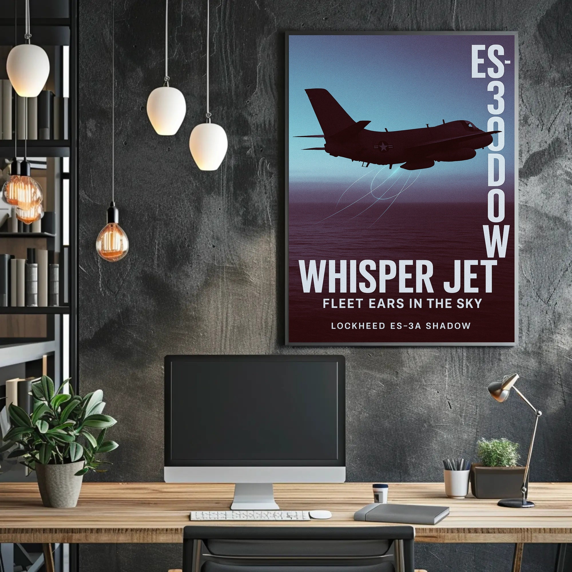 Whisper Jet Fleet Ears in the Sky Poster PosterGoat