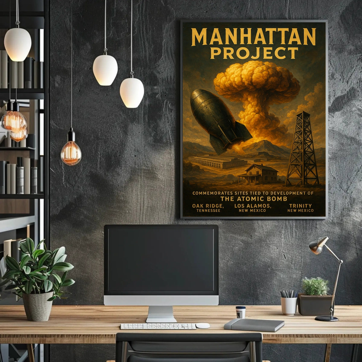 Manhattan Project Commemoration Poster