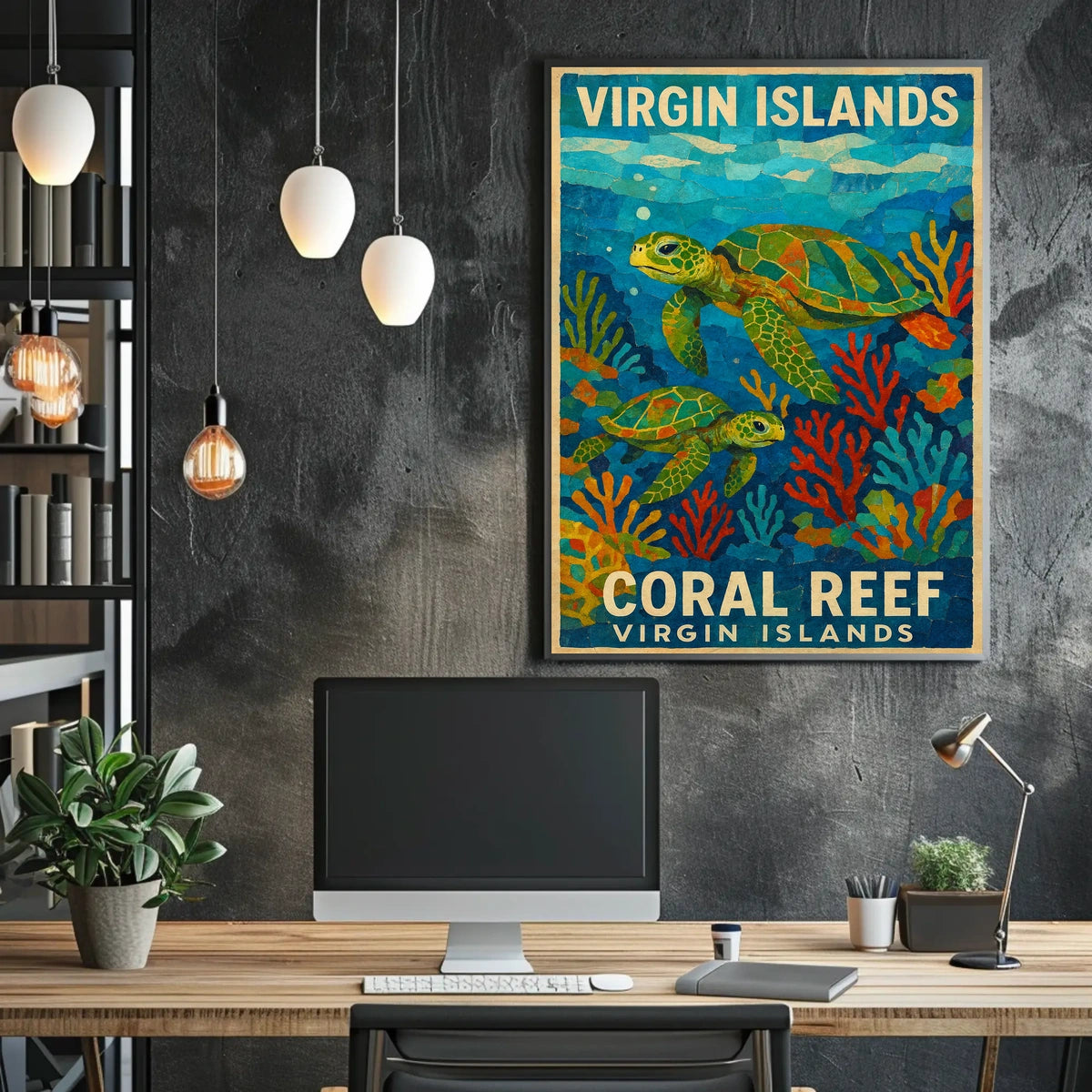 Virgin Islands Coral Reef Poster