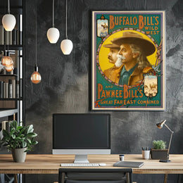 Buffalo Bill's Wild West Show Vintage Poster Print