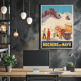 Rochers De Naye Swiss Mountain Poster