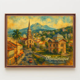 Martinique Fort-de-France Poster