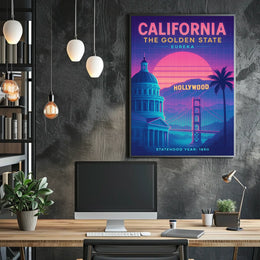 California The Golden State Poster