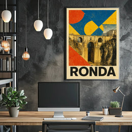 Ronda Bridge Art Poster
