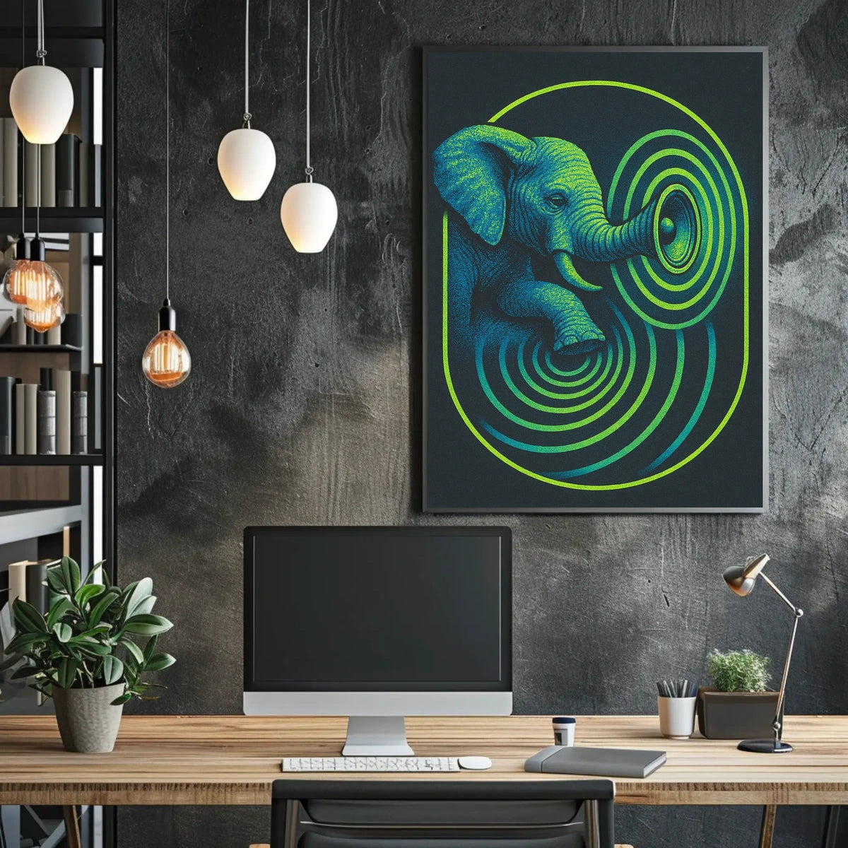 Echoing Elephant Poster