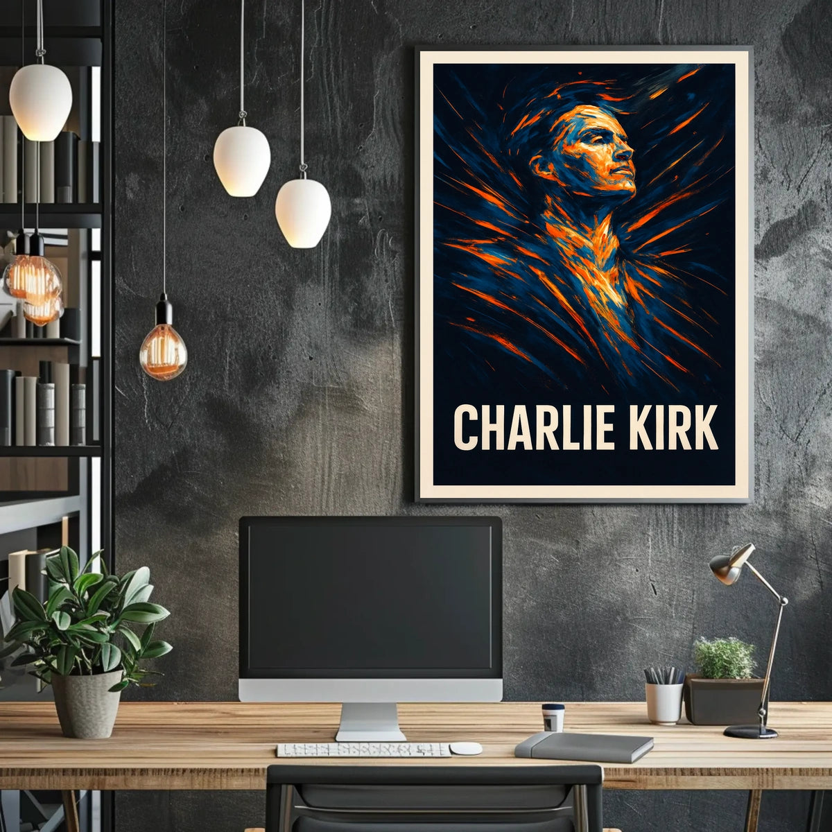Charlie Kirk Visionary Portrait Poster