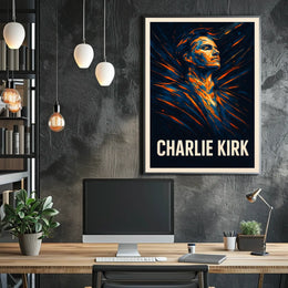 Charlie Kirk Visionary Portrait Poster