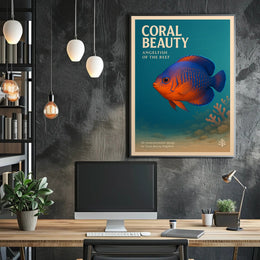 Coral Beauty Angelfish of the Reef Poster PosterGoat