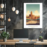 Marrakech A Vibrant Cityscape Poster