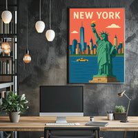 Flat Graphic NYC Poster Museum Quality Print for City Fans