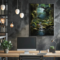 Enchanting Forest Fantasy Art National Park Poster