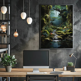 Enchanting Forest Fantasy Art National Park Poster