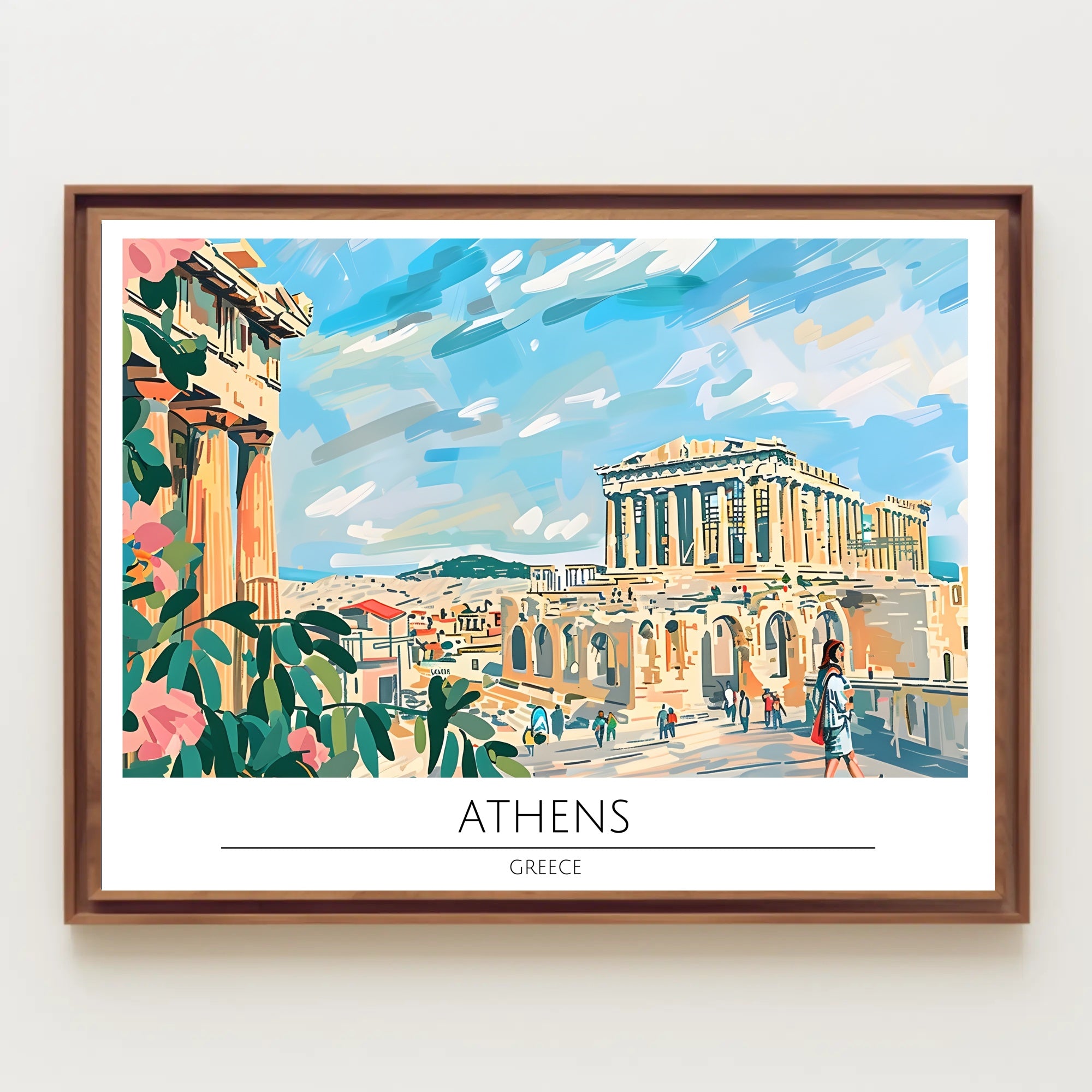 Athens Travel Poster