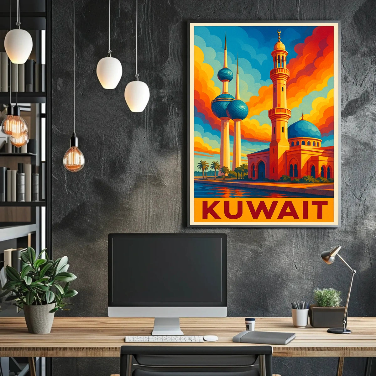 Kuwait Skyline Art Poster
