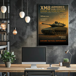 XM8 Armored Gun System Tactical Military Recruitment Poster