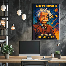 Albert Einstein Theory Of Relativity Poster